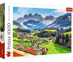 Пазл Trefl 1000 деталей: Святая Магдалена. Доломитовые Альпы, Италия