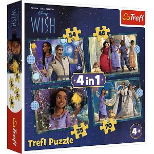 Пазл Trefl 35#48#54#70 деталей: Мечты сбываются. Заветное желание. Дисней