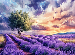 Пазл Алма мини 150 деталей. Лавандовое поле