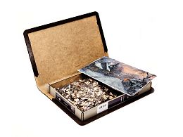 Пазл Алма ПРЕМИУМ деревянный 1000 деталей. Домик в деревне. Деревенская зима