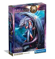 Пазл Clementoni 1000 деталей: Дракон и маг