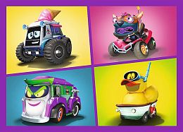 Пазл Trefl 35#48#54#70 деталей: Знакомьтесь, Batwheels