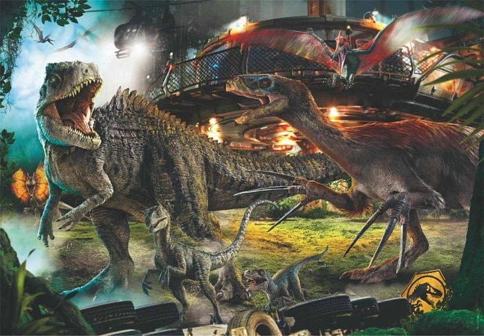 Пазл Clementoni 1000 деталей: Динозавры Юрского периода