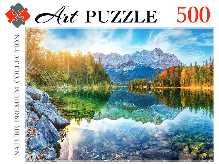 Пазл Artpuzzle 500 деталей: Германия. Озеро Айбзее на рассвете