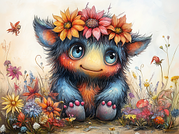 Пазл деревянный Алма 500 деталей Милые монстрики. Смущение