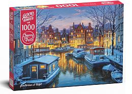 Пазл Cherry Pazzi 1000 деталей: Амстердам ночью