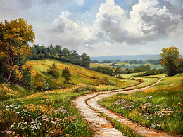 Пазл деревянный Алма 500 деталей. Волшебство природы. Поле цветов