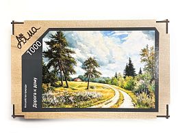 Пазл Алма деревянный 1000 деталей Волшебство природы. Дорога к дому