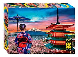 Пазл Step puzzle 1000 деталей: Вид на Фудзи