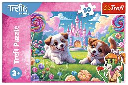 Пазл Trefl 30 деталей: Мир, полный улыбок. Семья Трефлик