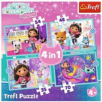 Пазл Trefl 35#48#54#70 деталей: Большое приключение Гэбби