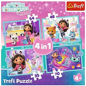 Пазл Trefl 35#48#54#70 деталей: Большое приключение Гэбби