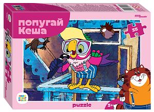 Пазл Step puzzle  35 деталей: Попугай Кеша