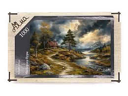 Пазл деревянный Алма 1000 деталей Волшебство природы. На пороге бури