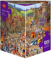 Пазл Heye 1000 деталей: Кролики - рыцарский турнир