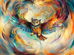 Пазл Алма мини 150 деталей. Разноцветная сова