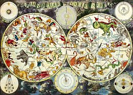 Пазл Step puzzle 1000 деталей: Небесная планисфера. 1680