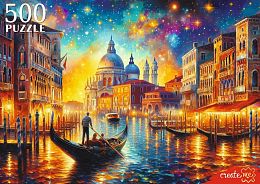 Пазл Рыжий Кот 500 деталей: Волшебная ночь в Венеции