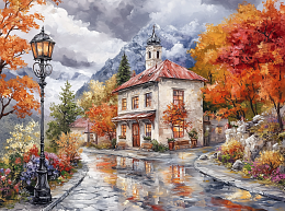 Пазл Алма мини 150 деталей. Город после дождя