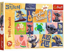 Пазл Trefl 200 деталей: Лило и Стич. Гавайские приключения