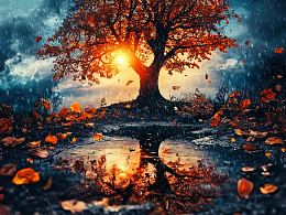 Пазл Алма деревянный 500 деталей. Волшебство природы. Осеннее зеркало.