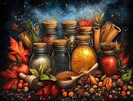 Картина интерьерная на стену, постер Много специй