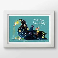 Пазл Pintoo 600 деталей: Рождественский кот