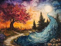 Пазл деревянный Алма 500 деталей. Невозможное - возможно. Лесная симфония красок