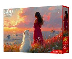 Пазл Рыжий Кот 500 деталей: На закате (УЦЕНКА)