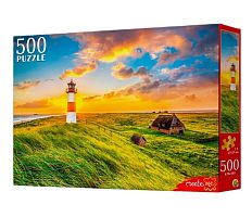 Пазл Рыжий Кот 500 деталей: Маяк на закате