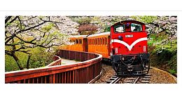 Пазл Pintoo 1000 деталей: Лесной поезд в национальном парке Алишань