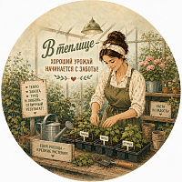 Пазл Алма деревянный круглый 142 детали. Винтажная коллекция. Хороший урожай