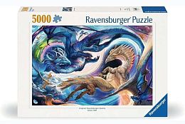 Пазл Ravensburger 5000 деталей: Дракон. День и ночь