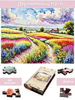 Пазл деревянный Алма 500 деталей Волшебство природы. Яркое лето