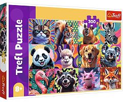 Пазл Trefl 300 деталей: Забавные портреты животных
