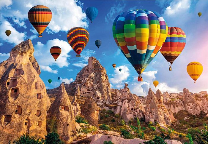 Пазл Clementoni 1000 деталей: Воздушные шары в Каппадокии