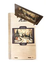 Пазл Алма деревянный 500 деталей. Волшебство природы. Зимний приют