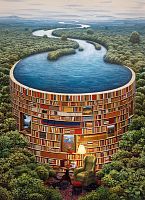 Пазл Clementoni 1000 деталей: Йерка. Библиотека