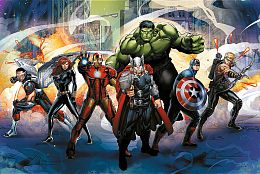 Пазл Trefl 160 деталей: Суперспособности Мстителей