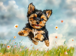 Пазл Алма мини 150 деталей. Прыжок йорка