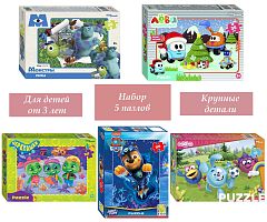 Набор Step Puzzle для детей 5 шт 35 деталей: Мультфильмы-16