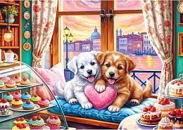 Пазл Trefl 500 деталей: Щенячья любовь