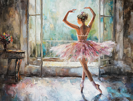 Картина интерьерная на стену, постер Балерина