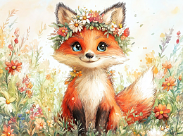 Пазл Алма мини 150 деталей. Лиса и цветы