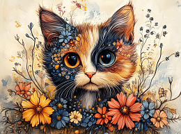 Пазл Алма мини 150 деталей. Кошка для счастья