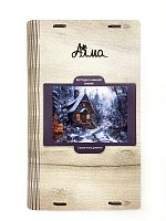 Пазл деревянный Алма 500 деталей. Сказочные домики. Коттедж в зимней сказке