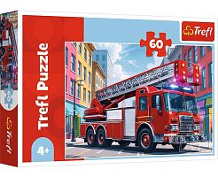 Пазл Trefl 60 деталей: Пожарная машина