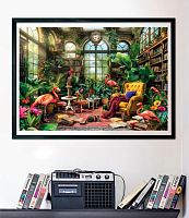 Пазл Clementoni 1000 деталей: Библиотека в теплице