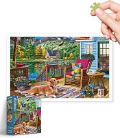 Пазл Pintoo 1000 деталей: Отдых у горного озера