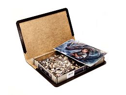 Пазл Алма ПРЕМИУМ деревянный 1000 деталей. Сказочный мир. Хранительница драконов